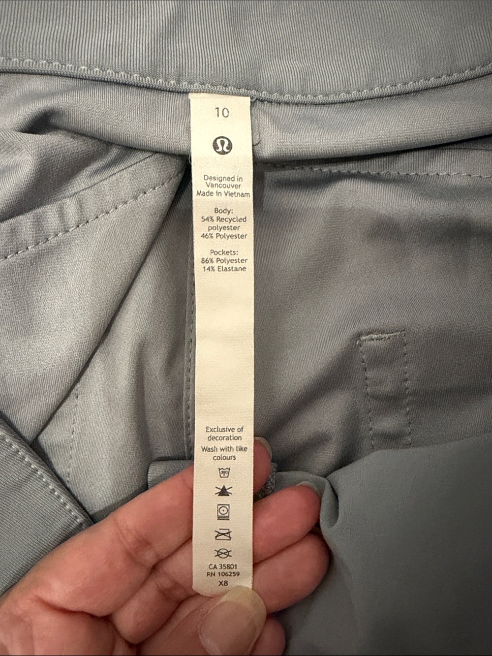 lululemon athletics Pale Blue/grey Jogger Pants